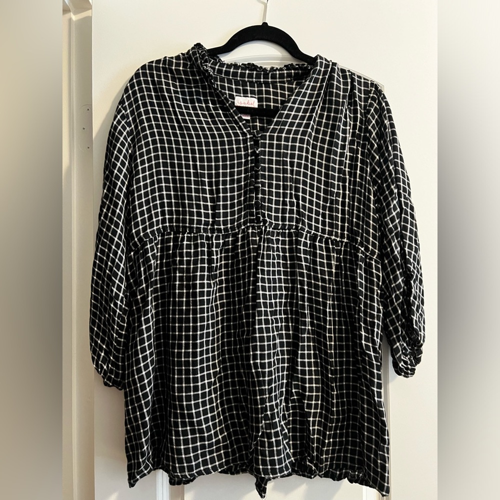 Isabel maternity xl black and white top